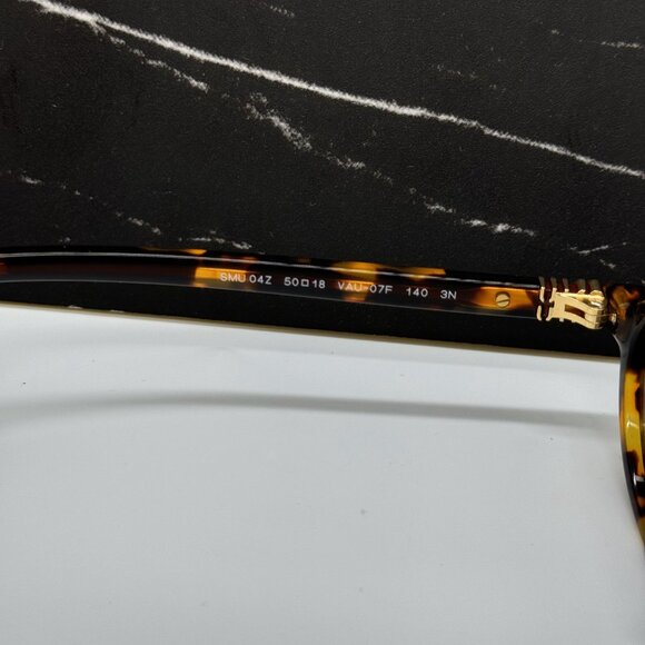 NEW MIU MIU MU04ZS OVAL HAVANA SILVER WOMEN SUNGLASSES MU04ZSF VAU07F - Picture 11 of 13